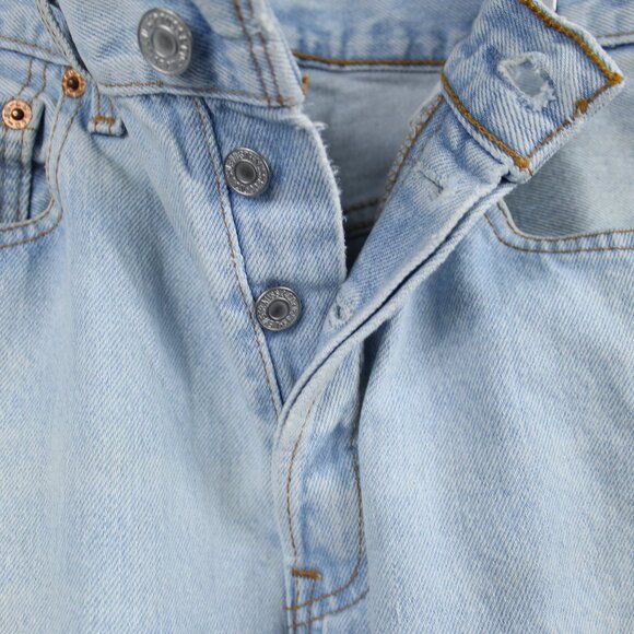 LEVI'S 501XX VINTAGE Y2K 2000 Light Blue Jeans Sz 29x32 Made In USA Button Fly - Picture 3 of 6